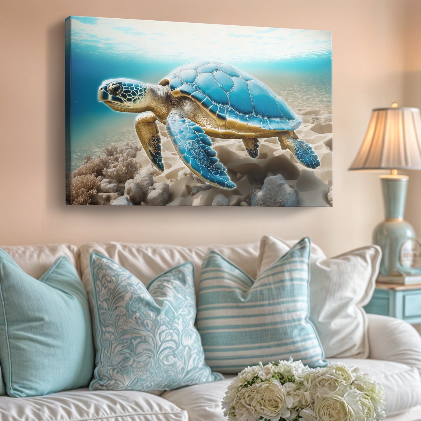 3D Coastal Canvas Wall Art VI