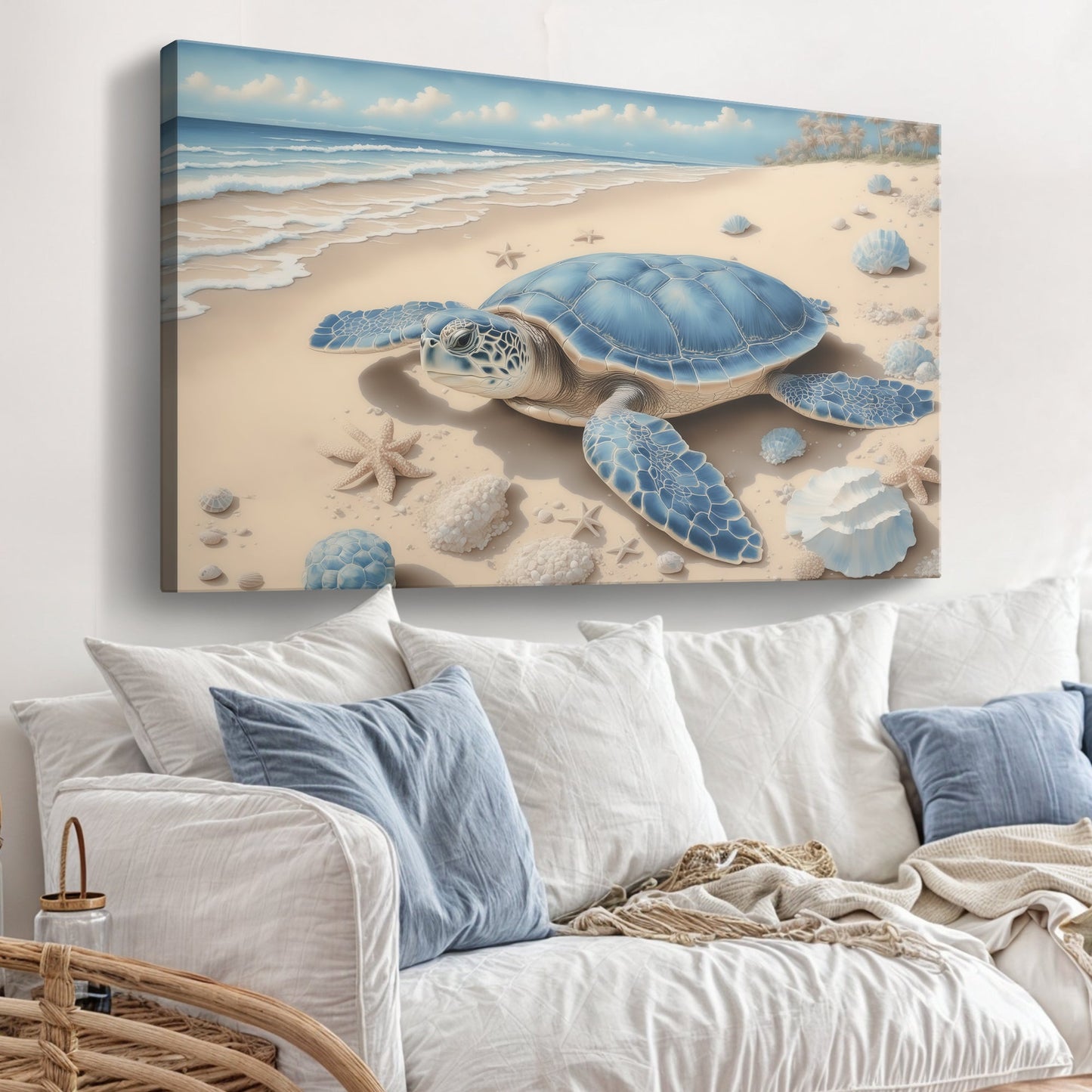 3D Coastal Canvas Wall Art
