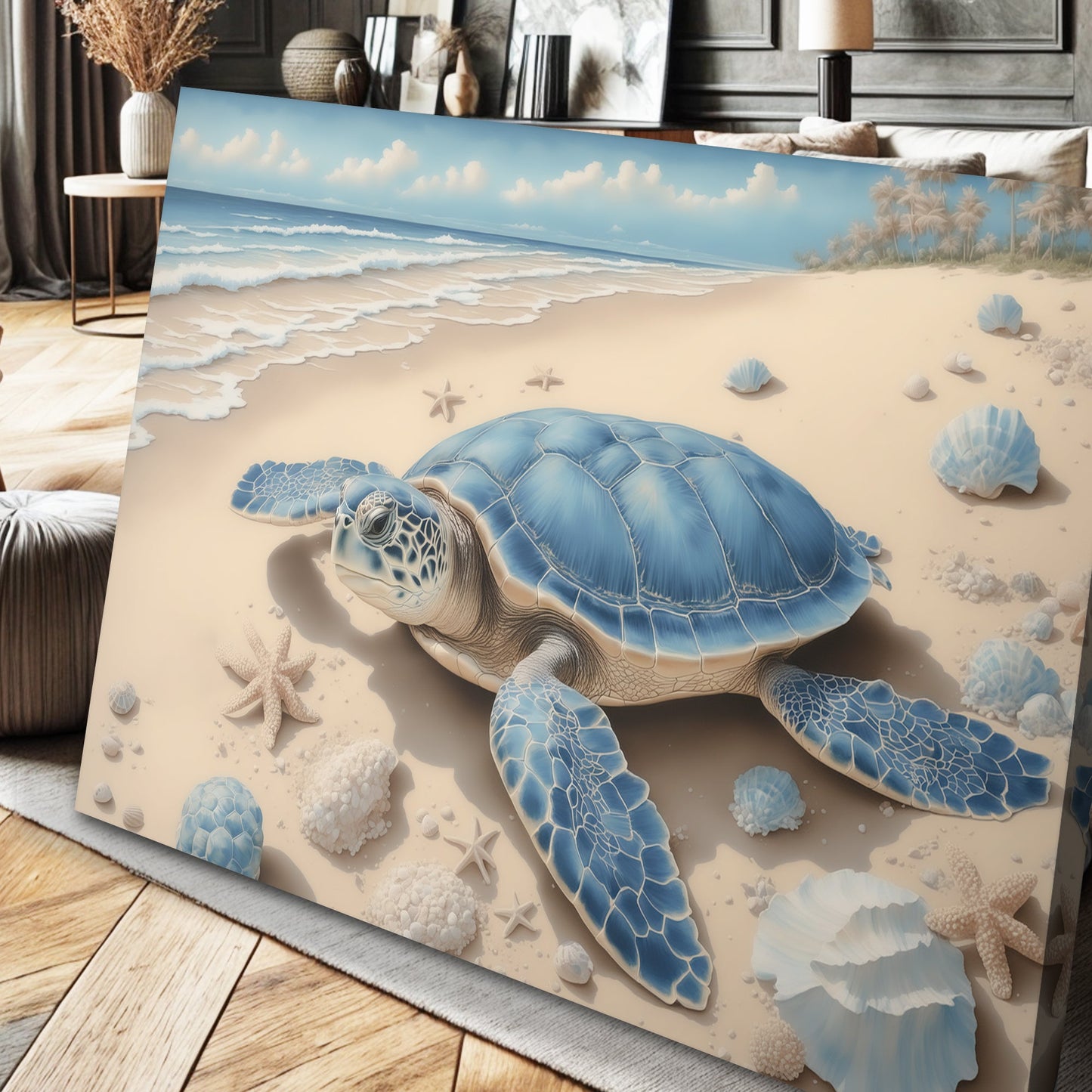 3D Coastal Canvas Wall Art