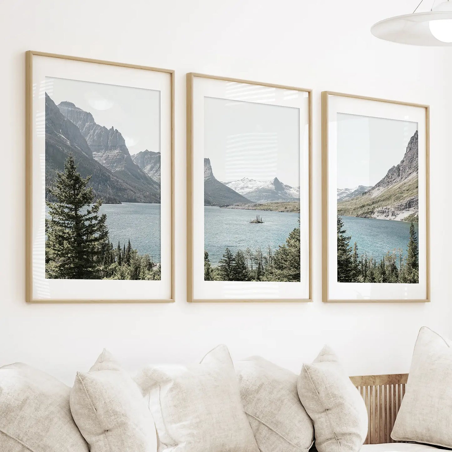 Glacier National Park Wall Art, Montana 3 Piece Set