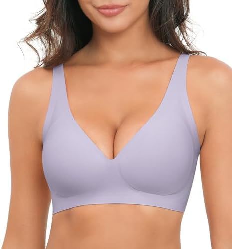 Light Purple jelly bra worn by a person on a white background