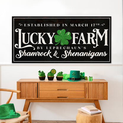 St. Patrick's Day Canvas Wall Art Sign
