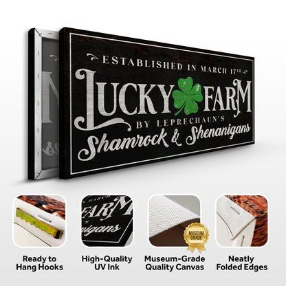 St. Patrick's Day Canvas Wall Art Sign