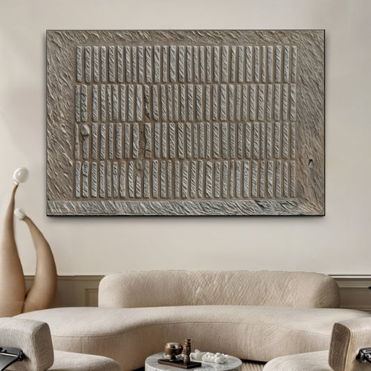 Stone Pattern Minimalist Canvas Wall Art