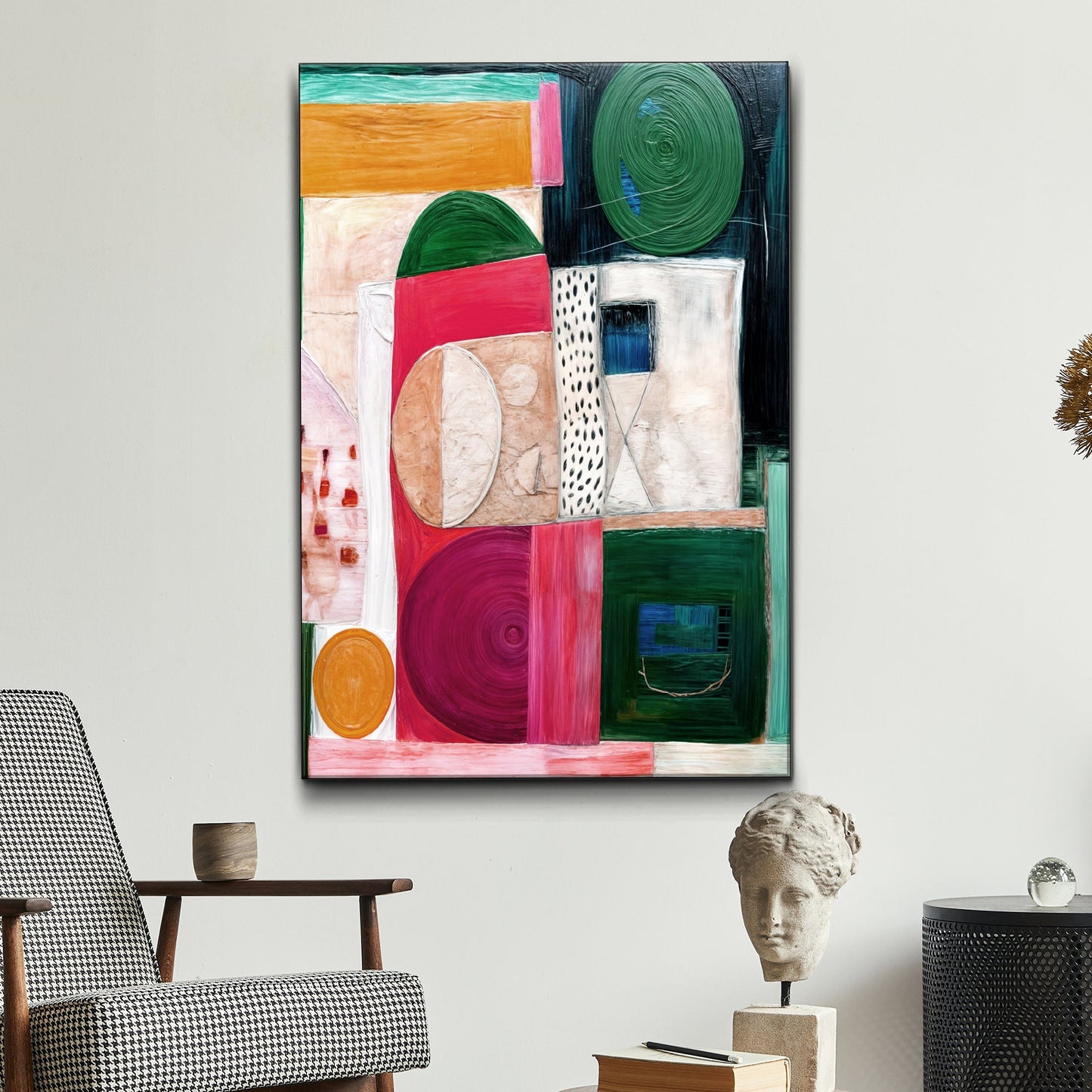 Geometric Patterns Abstract Canvas Wall Art