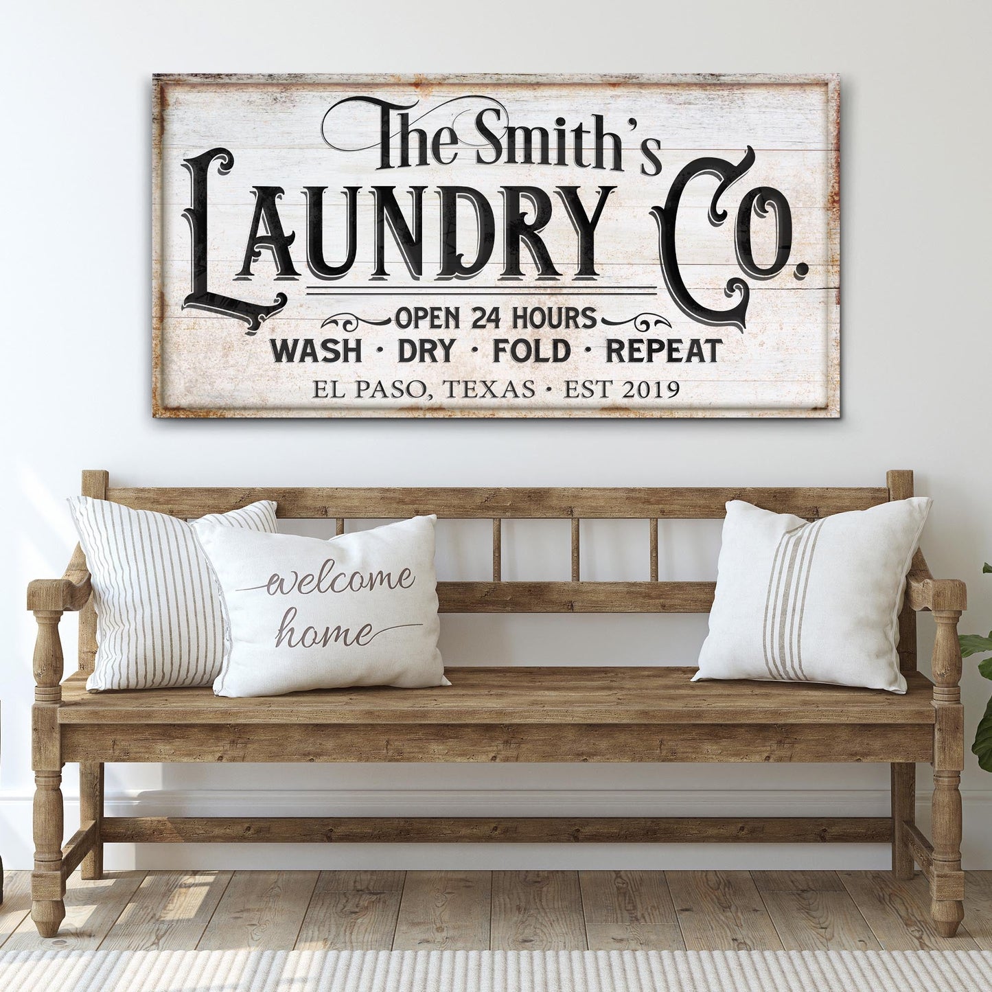 Laundry Room Canvas Wall Art IX