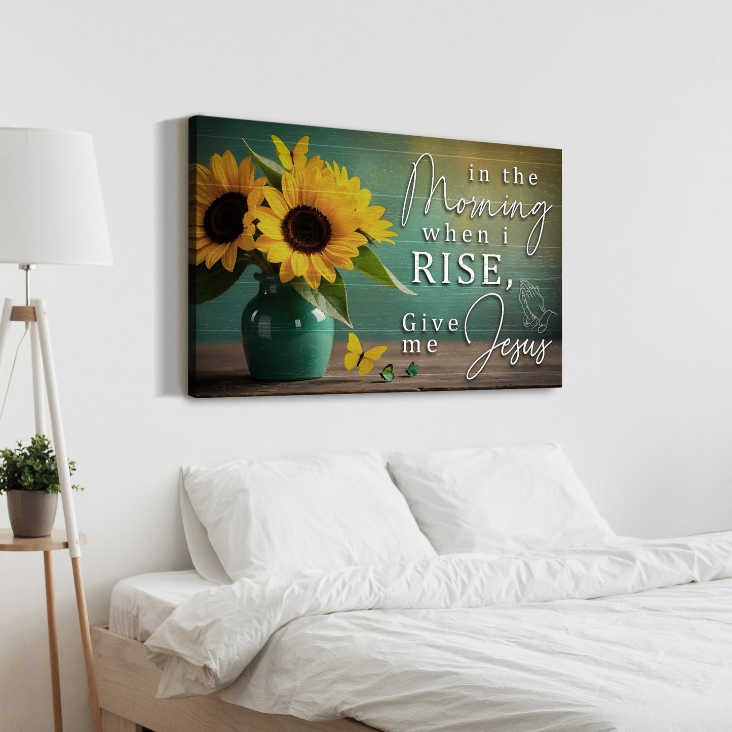 In The Morning Give Me Jesus Faith Canvas Wall Art