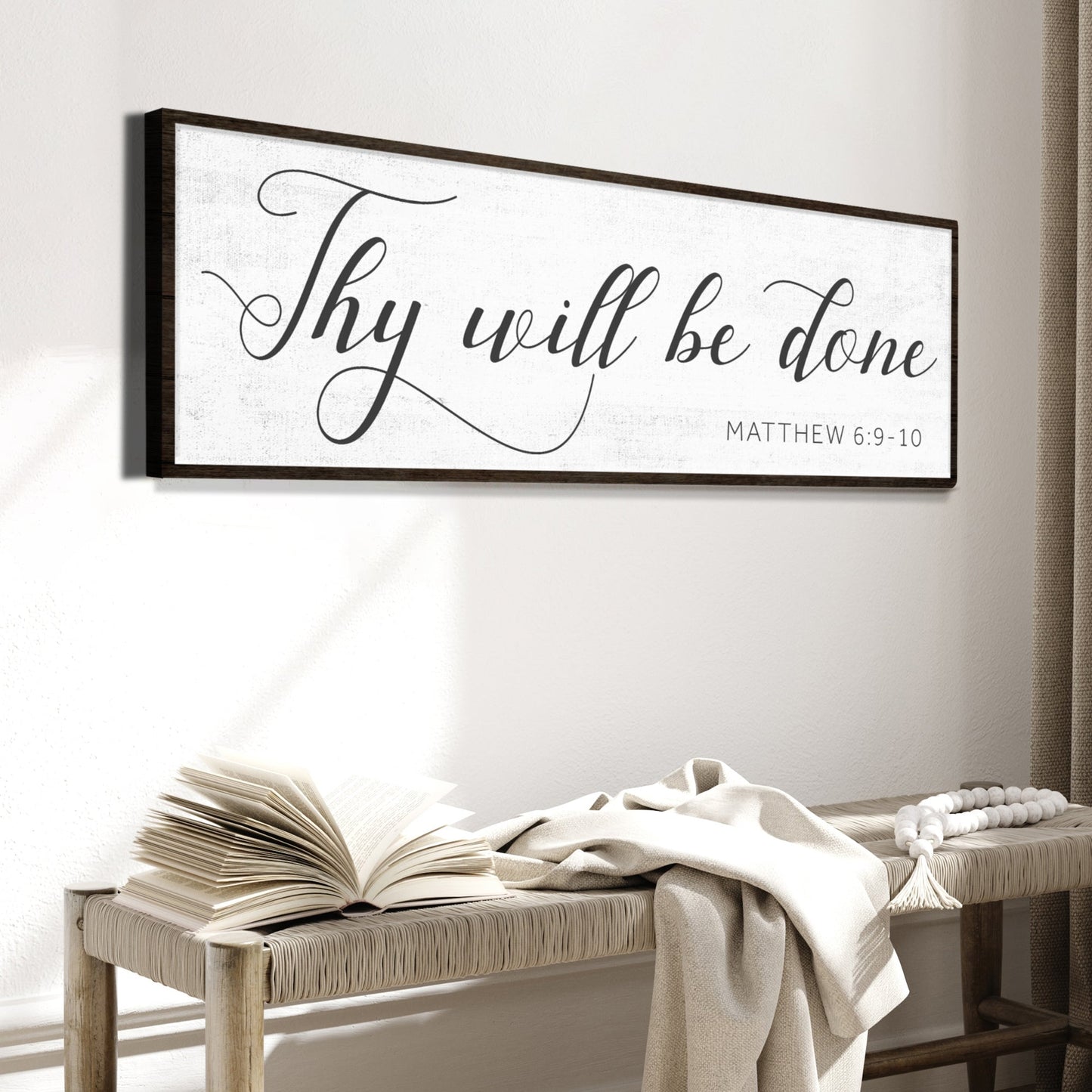 Thy Will Be Done Christian Canvas Wall Art