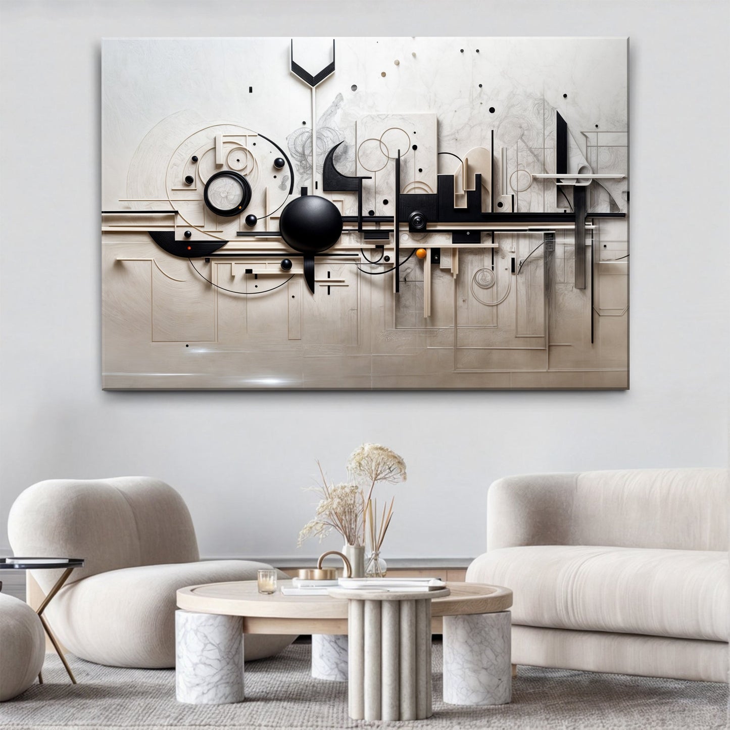 Mechanical Abstract Canvas Wall Art