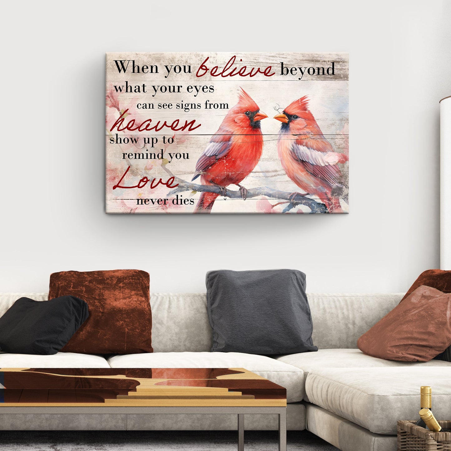 When You Believe What Your Eyes Can See Faith Canvas Sign