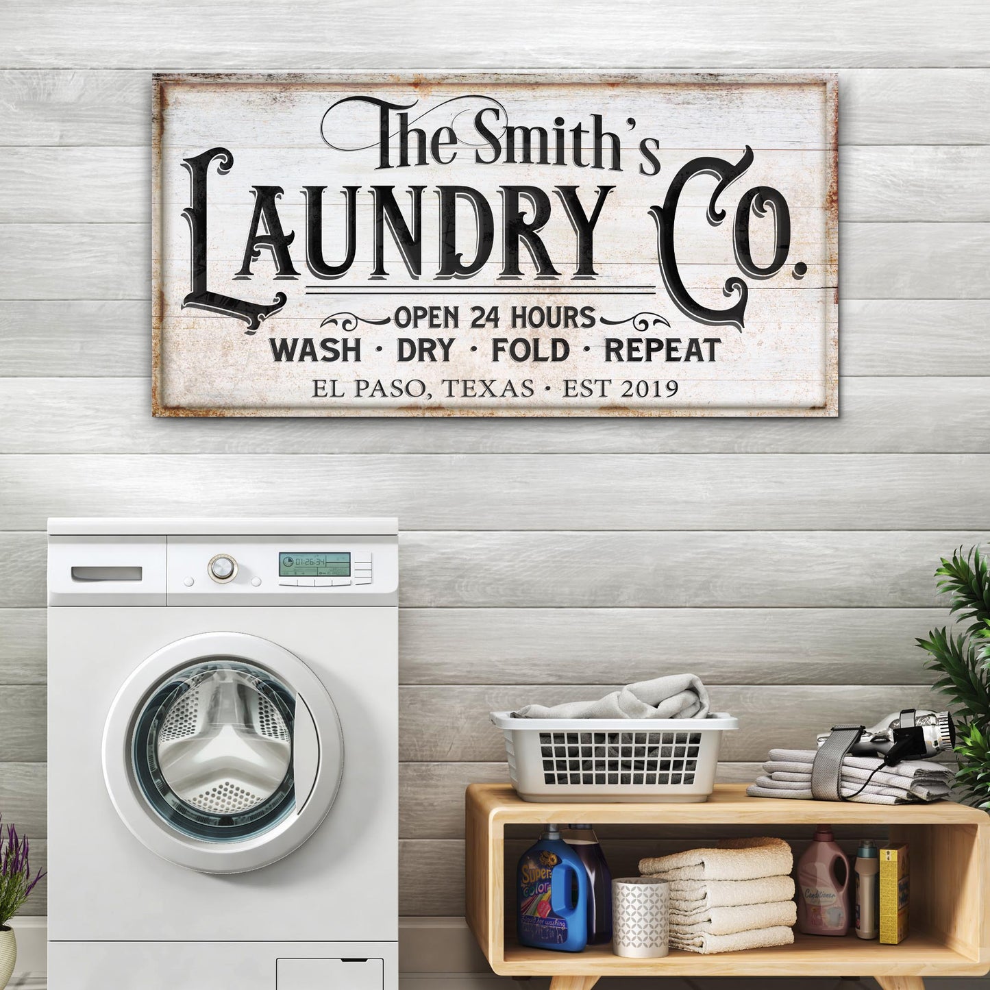 Laundry Room Canvas Wall Art IX