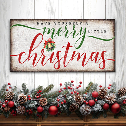 Have Yourself a Merry Little Christmas Canvas Wall Art XII