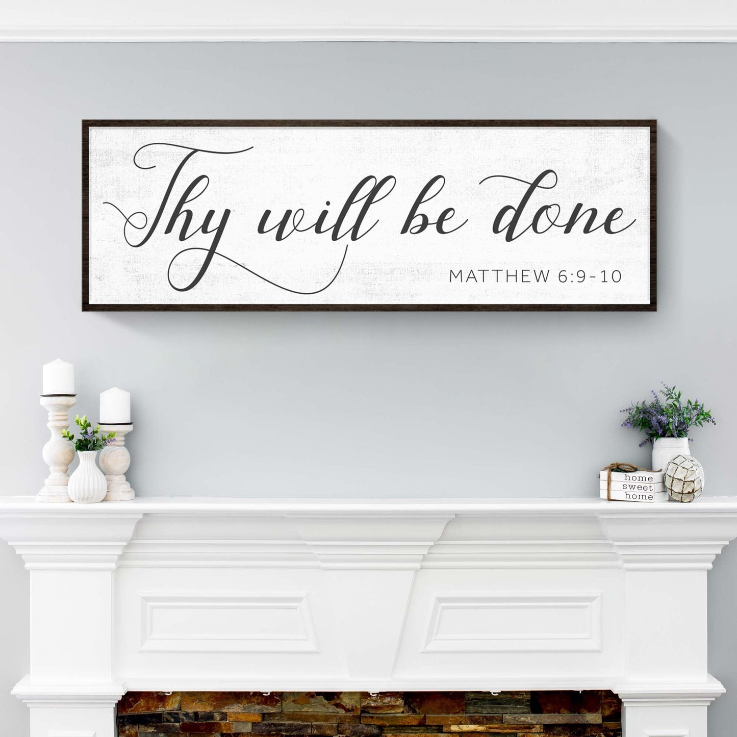 Thy Will Be Done Christian Canvas Wall Art