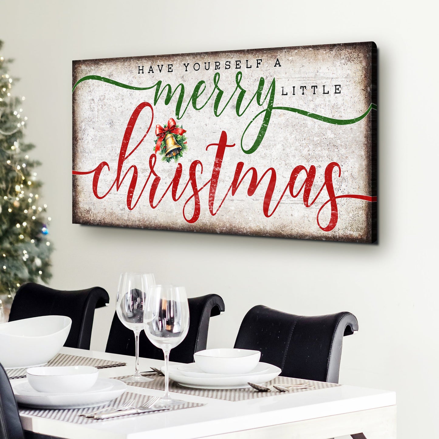 Have Yourself a Merry Little Christmas Canvas Wall Art XII