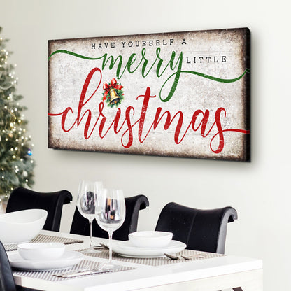 Have Yourself a Merry Little Christmas Canvas Wall Art XII