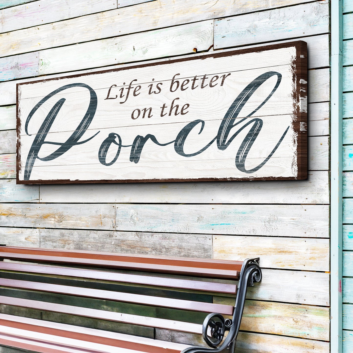 Life Is Better on the Porch Canvas Wall Art