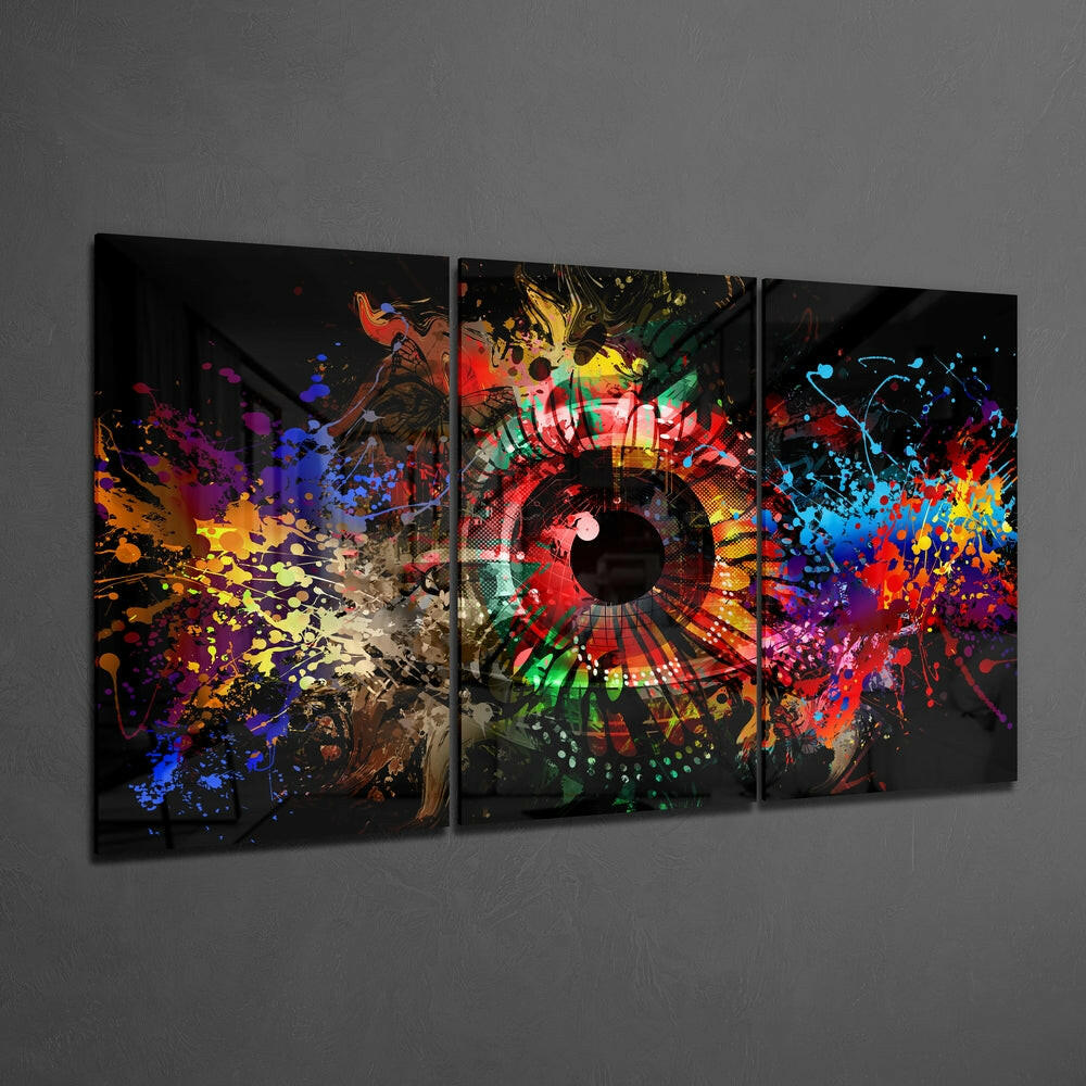 Colors in My Eyes Glass Wall Art
