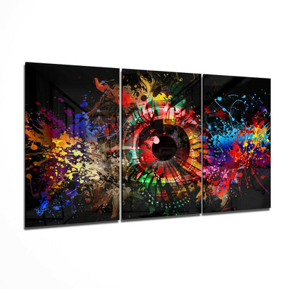 Colors in My Eyes Glass Wall Art