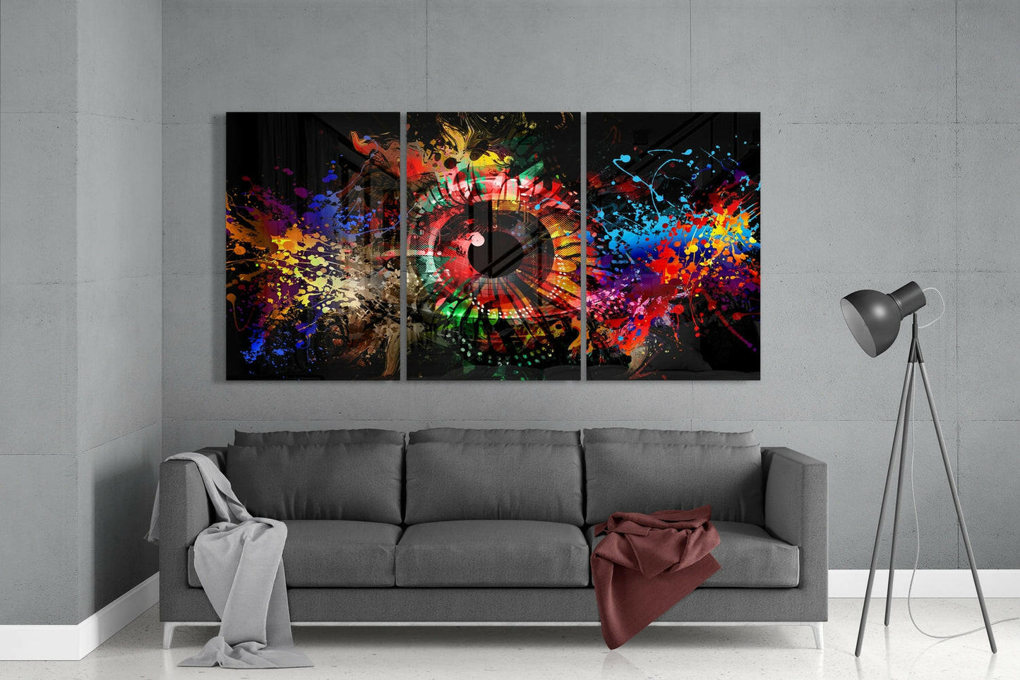 Colors in My Eyes Glass Wall Art