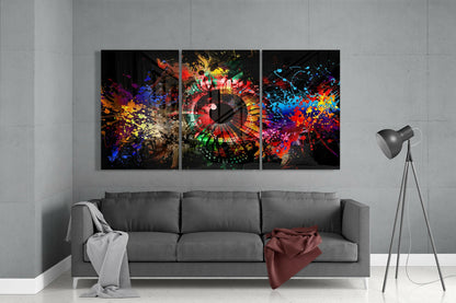 Colors in My Eyes Glass Wall Art