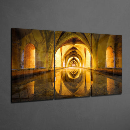Columns Glass Wall Art