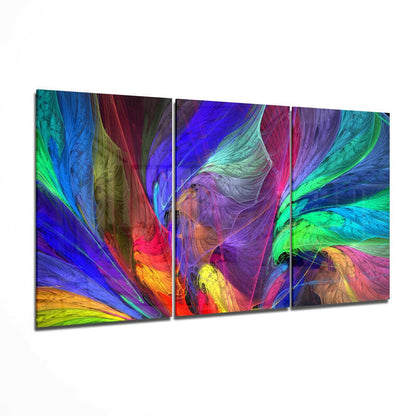 Dance of Colors Glass Wall Art