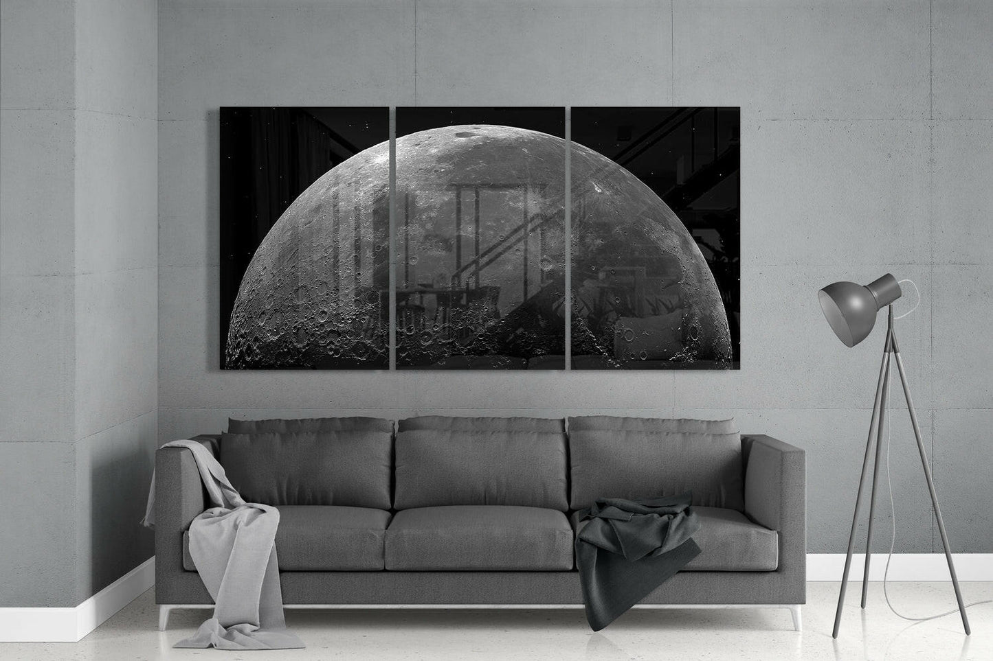 Dark Side of the Moon Glass Wall Art