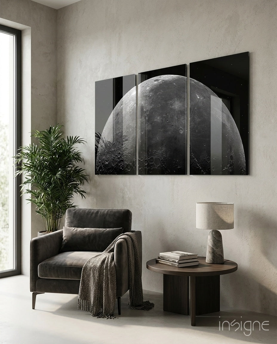 Dark Side of the Moon glass wall art
