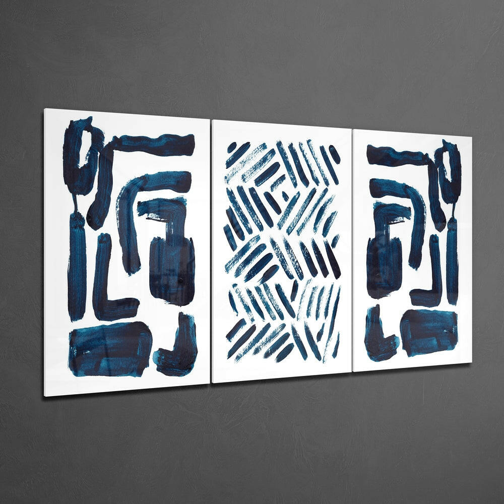 Scandinavian Lines Glass Wall Art