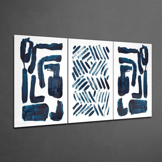 Scandinavian Lines Mega Glass Wall Art