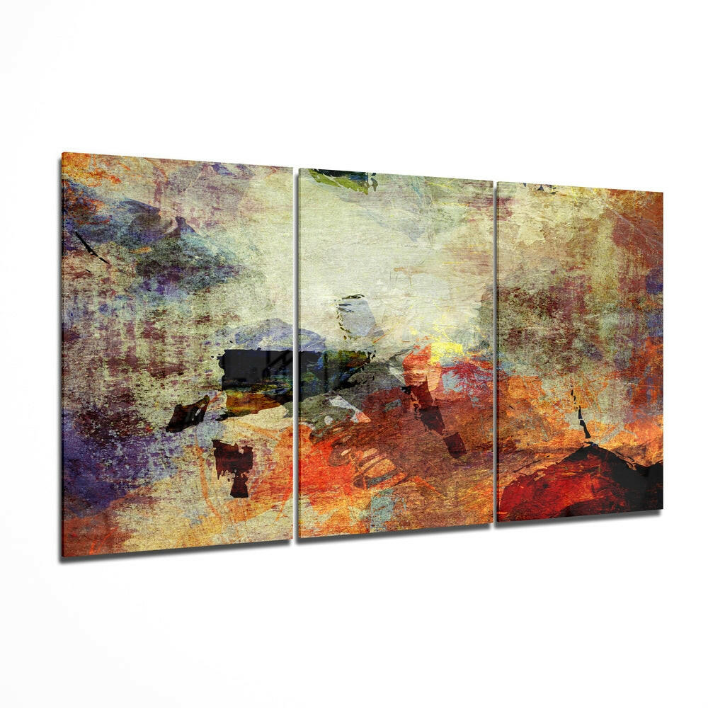 Abstract Colors glass wall art print