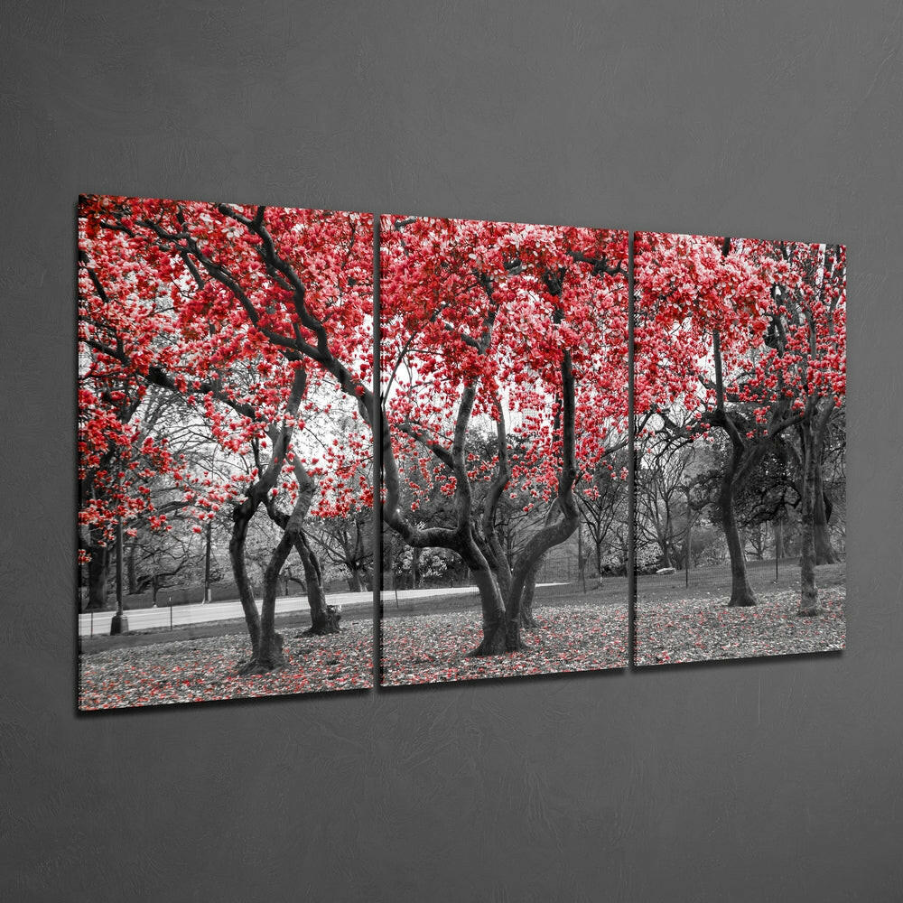 Spring Trees Glass Wall Art