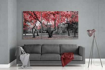 Spring Trees Glass Wall Art
