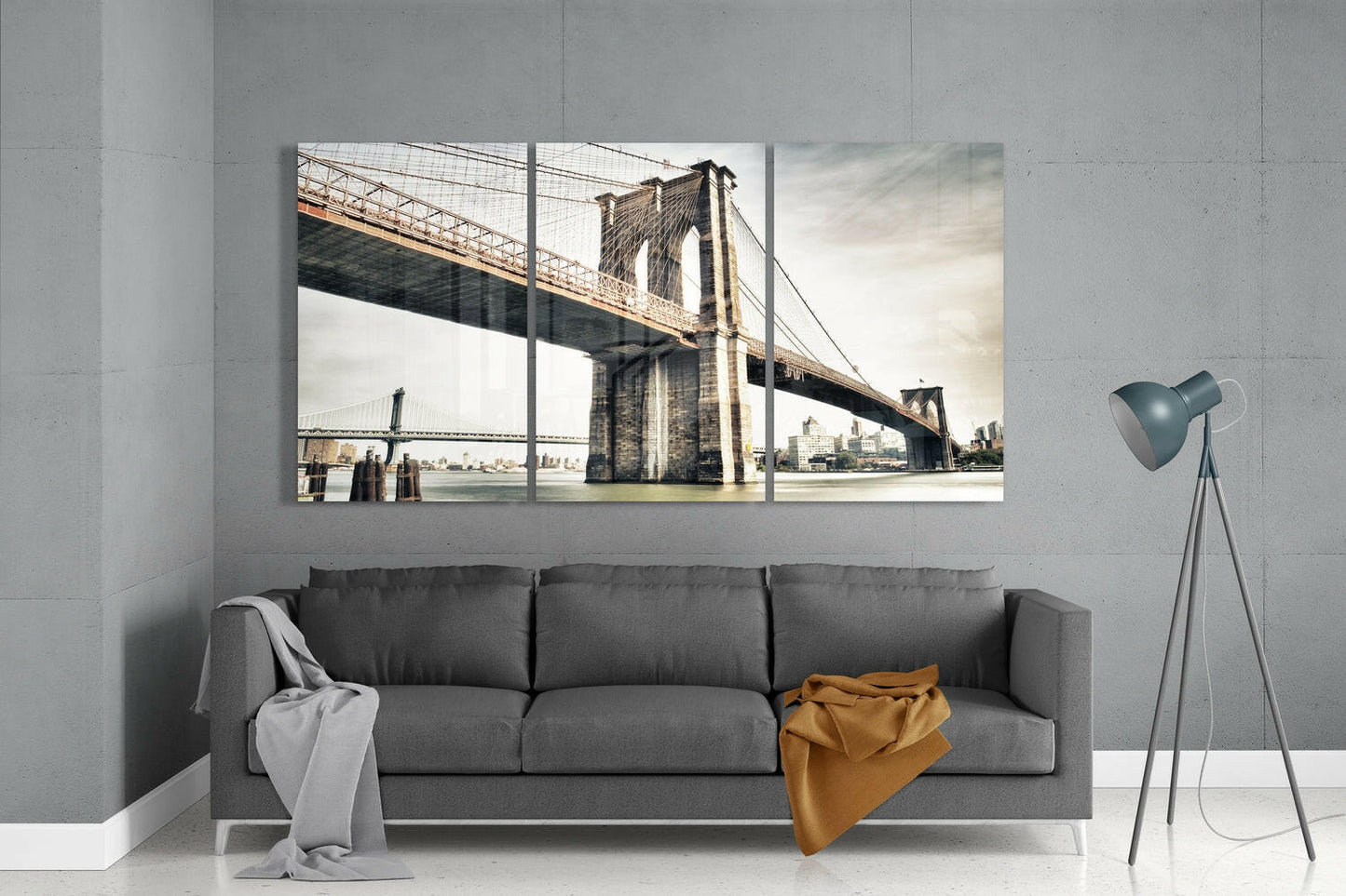 New York Glass Wall Art