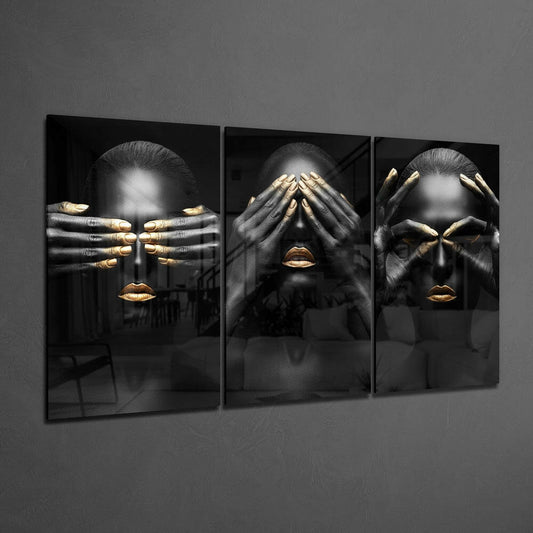 Woman Glass Wall Art