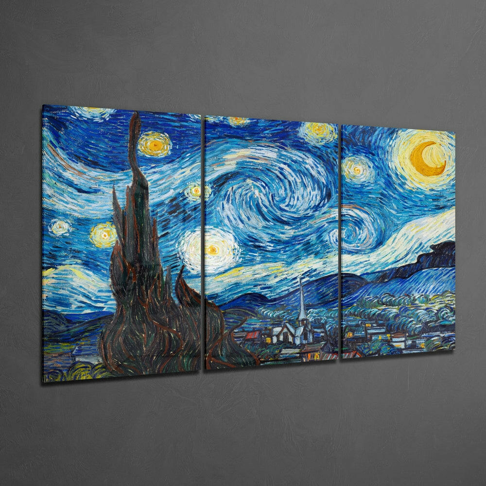 Van Gogh The Starry Night Glass Wall Art