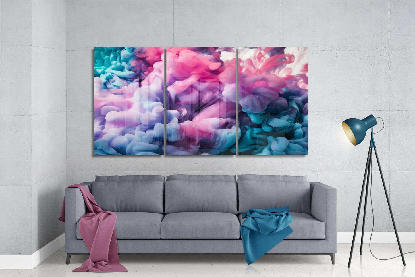 Pastel Smoke Glass Wall Art