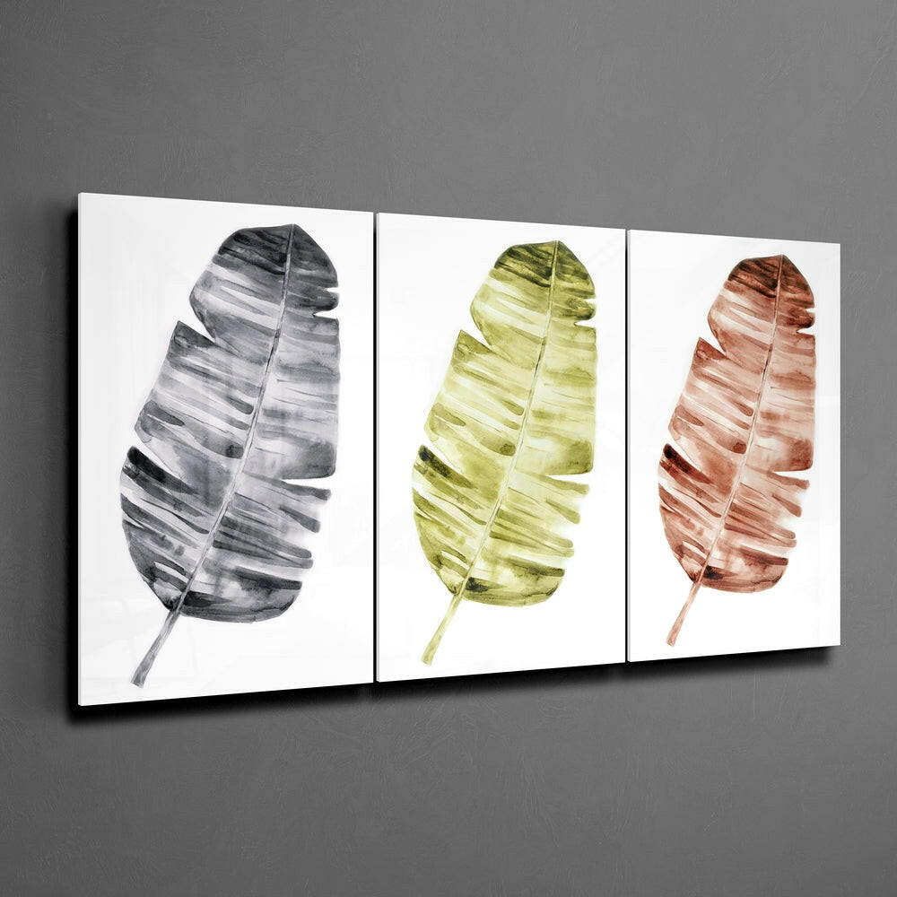 Leaves Glass Wall Art