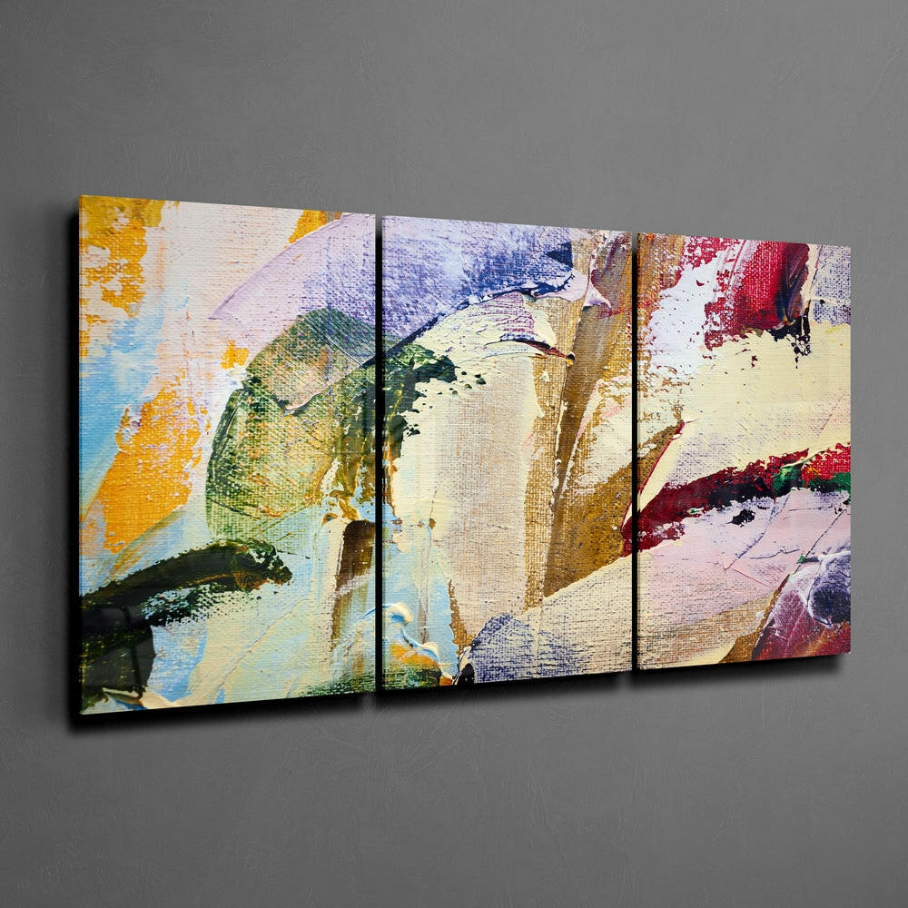 Paint Traces Glass Wall Art