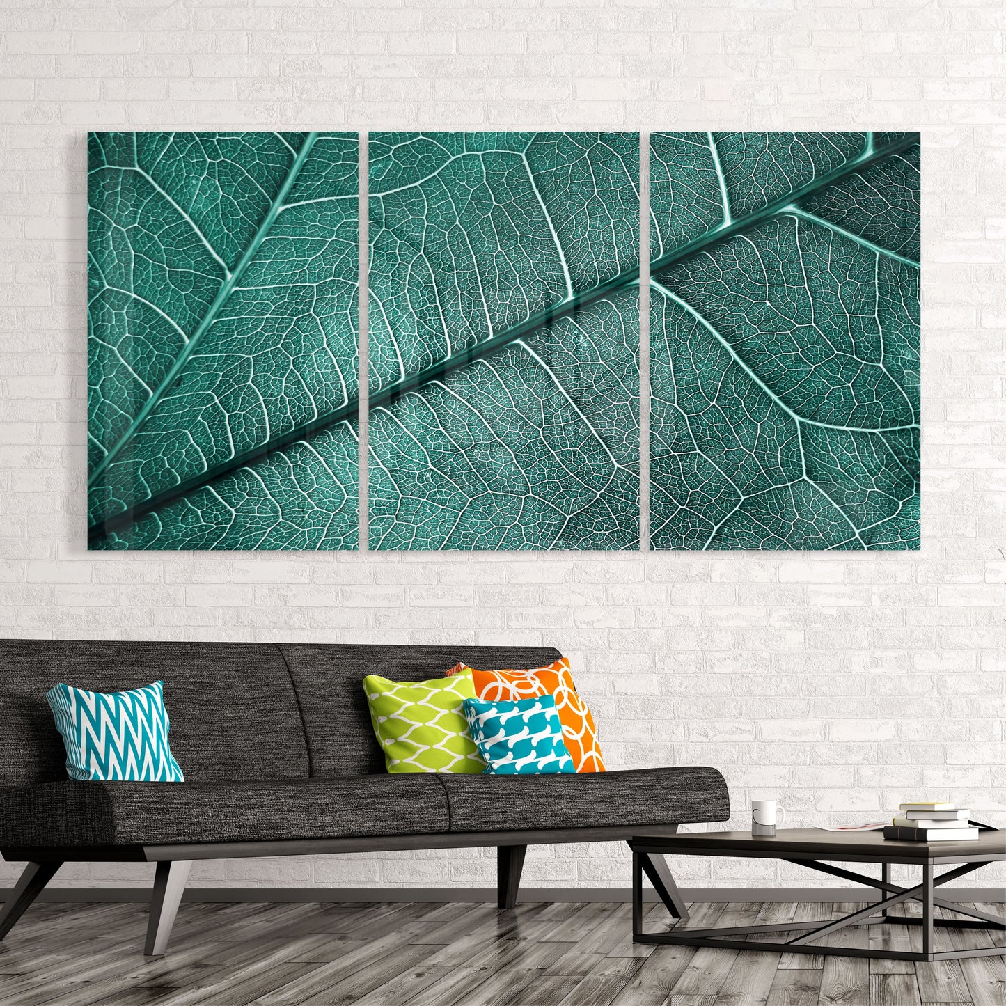 Leaf Texture Glass Wall Art