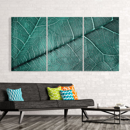 Leaf Texture Glass Wall Art