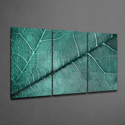 Leaf Texture Glass Wall Art