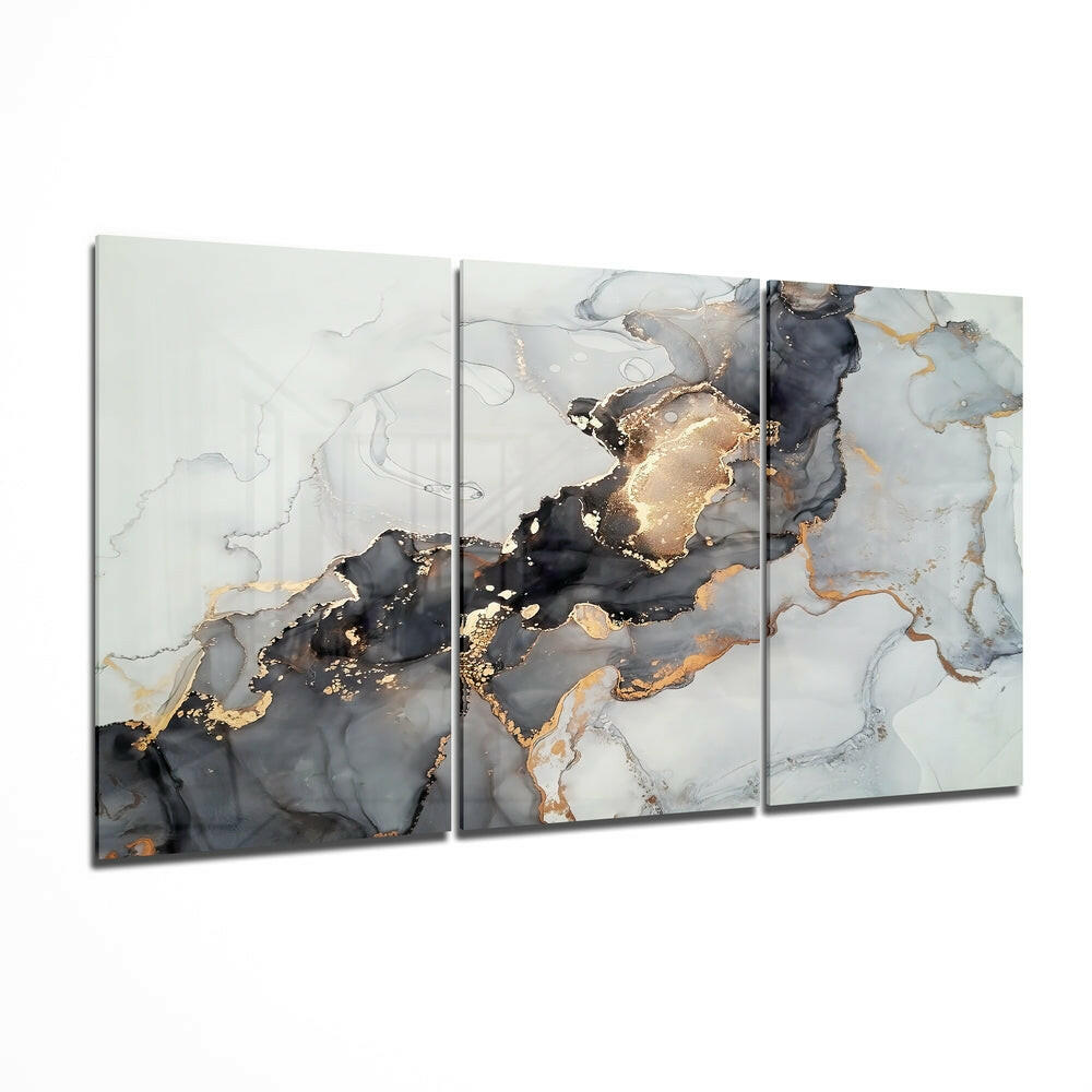 Abstract glass wall art print