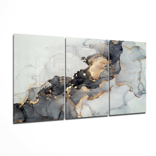 Abstract glass wall art print