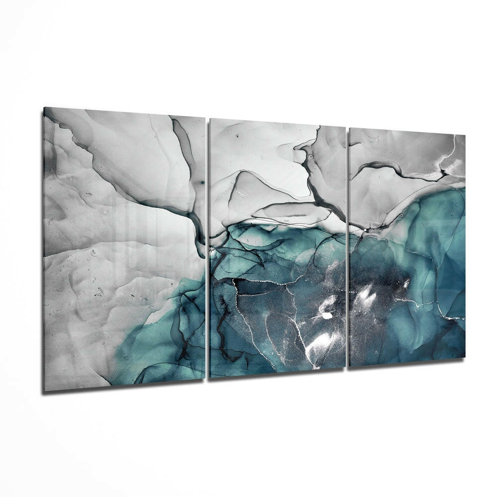Abstract glass wall art print