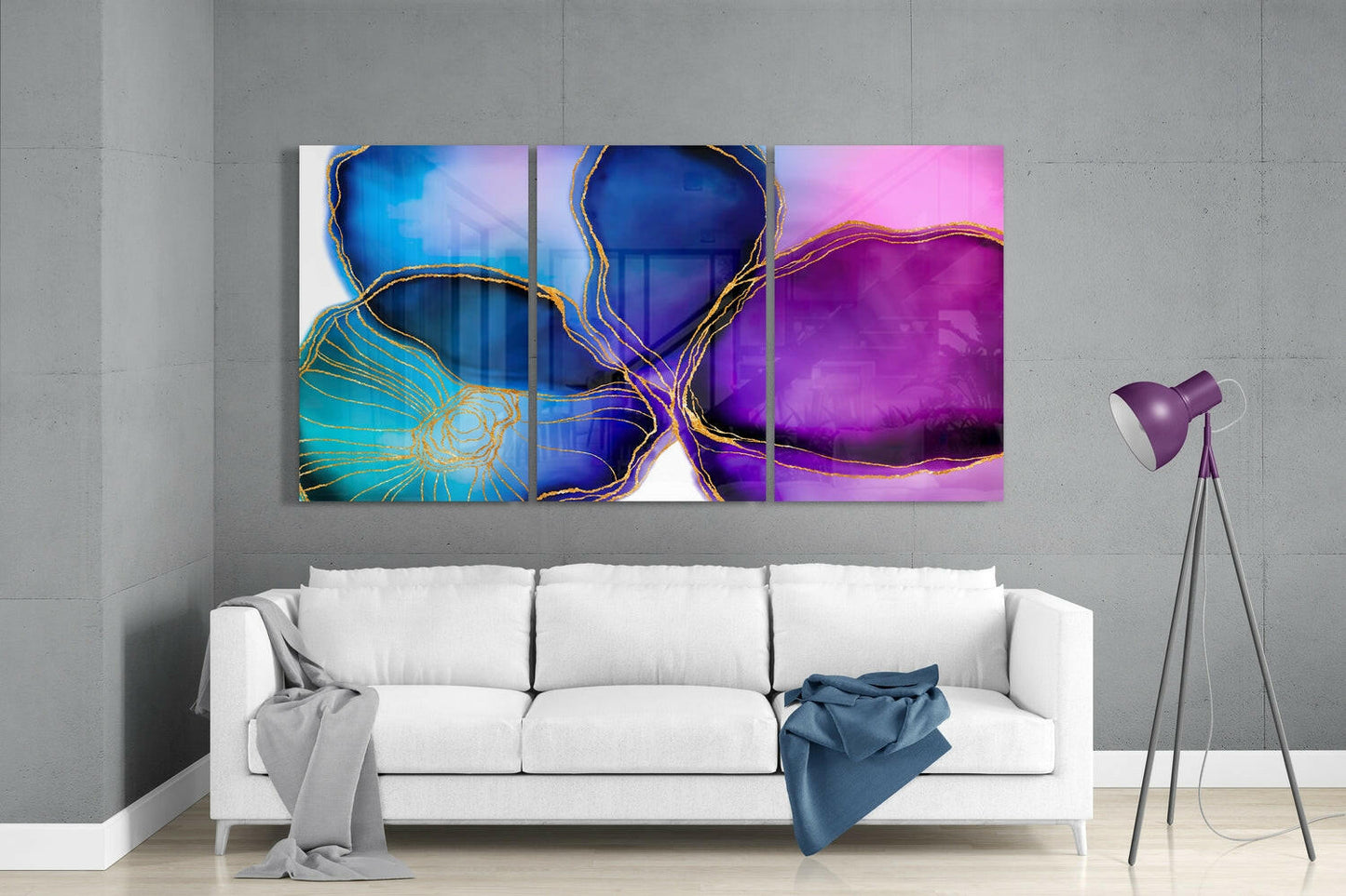 Abstract Shapes 5 Glass Wall Art