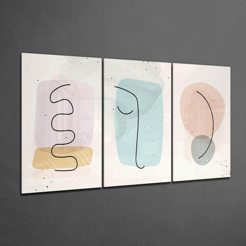 Abstract Shapes 6 Glass Wall Art