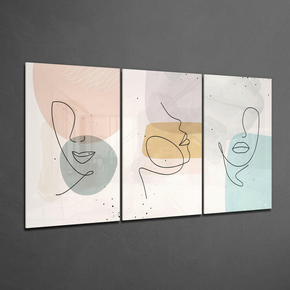 Abstract Shapes 7 Glass Wall Art