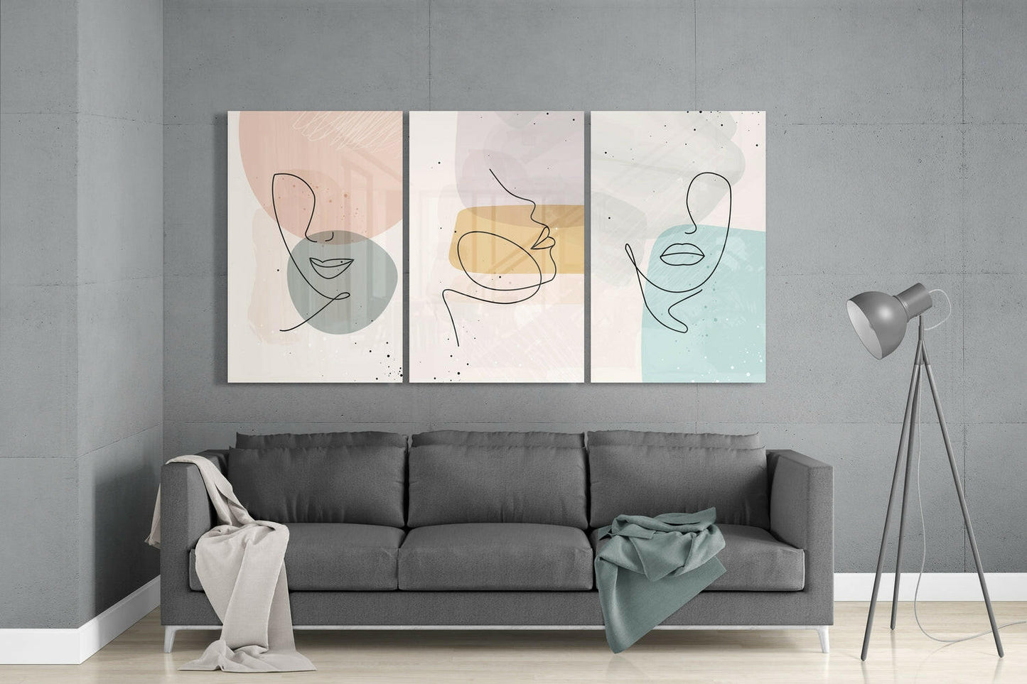Abstract Shapes 7 Glass Wall Art