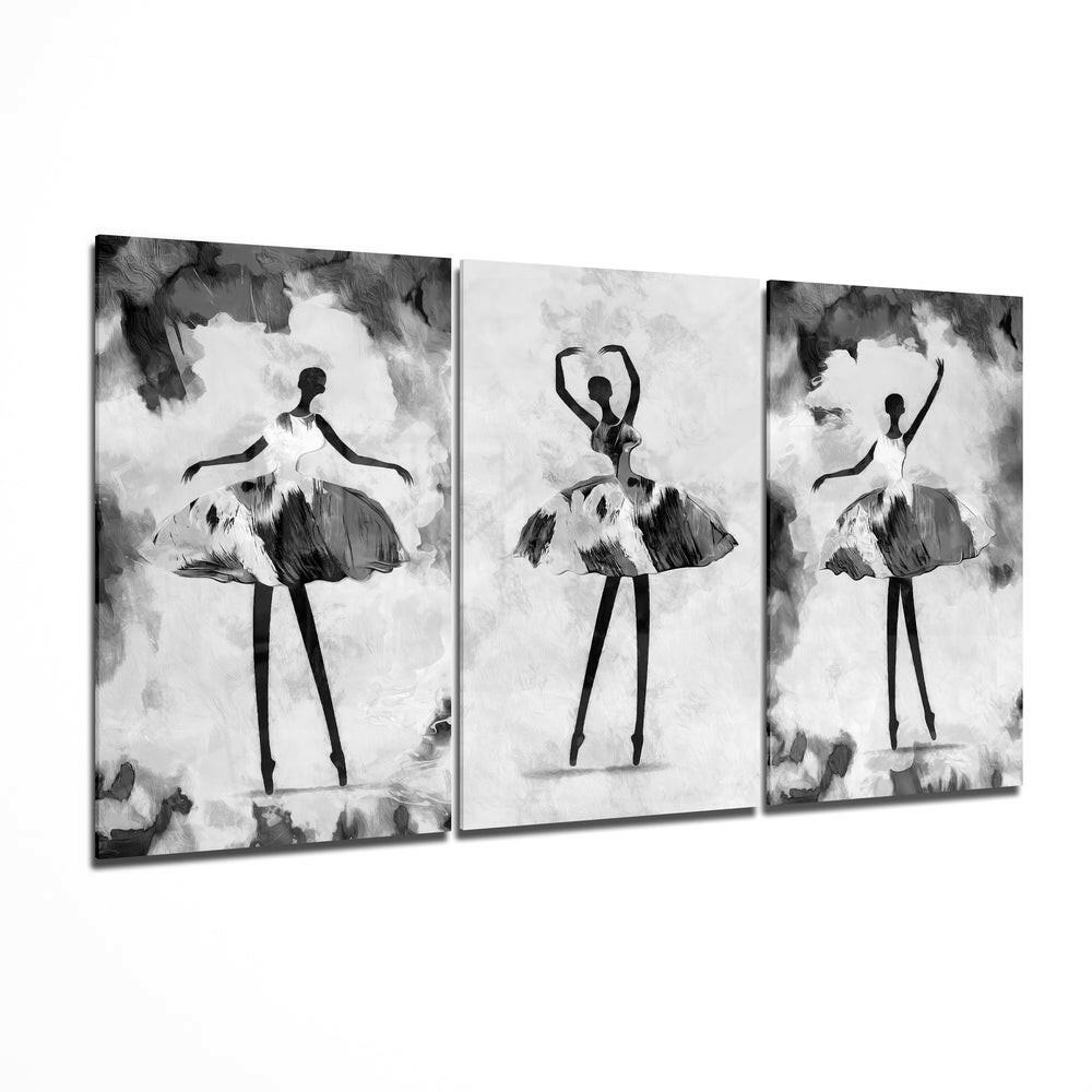 Ballerina glass wall art printed on tempered glass